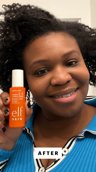 Cruel after applying the e.l.f. Bright Icon Vitamin C  E  Ferulic Serum