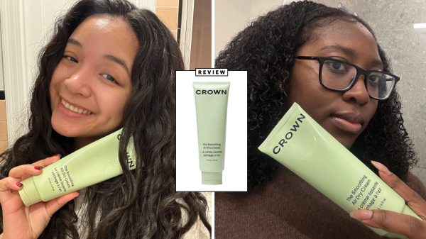 Allure editors using the Crown Affair Smoothing Air Dry Cream Review